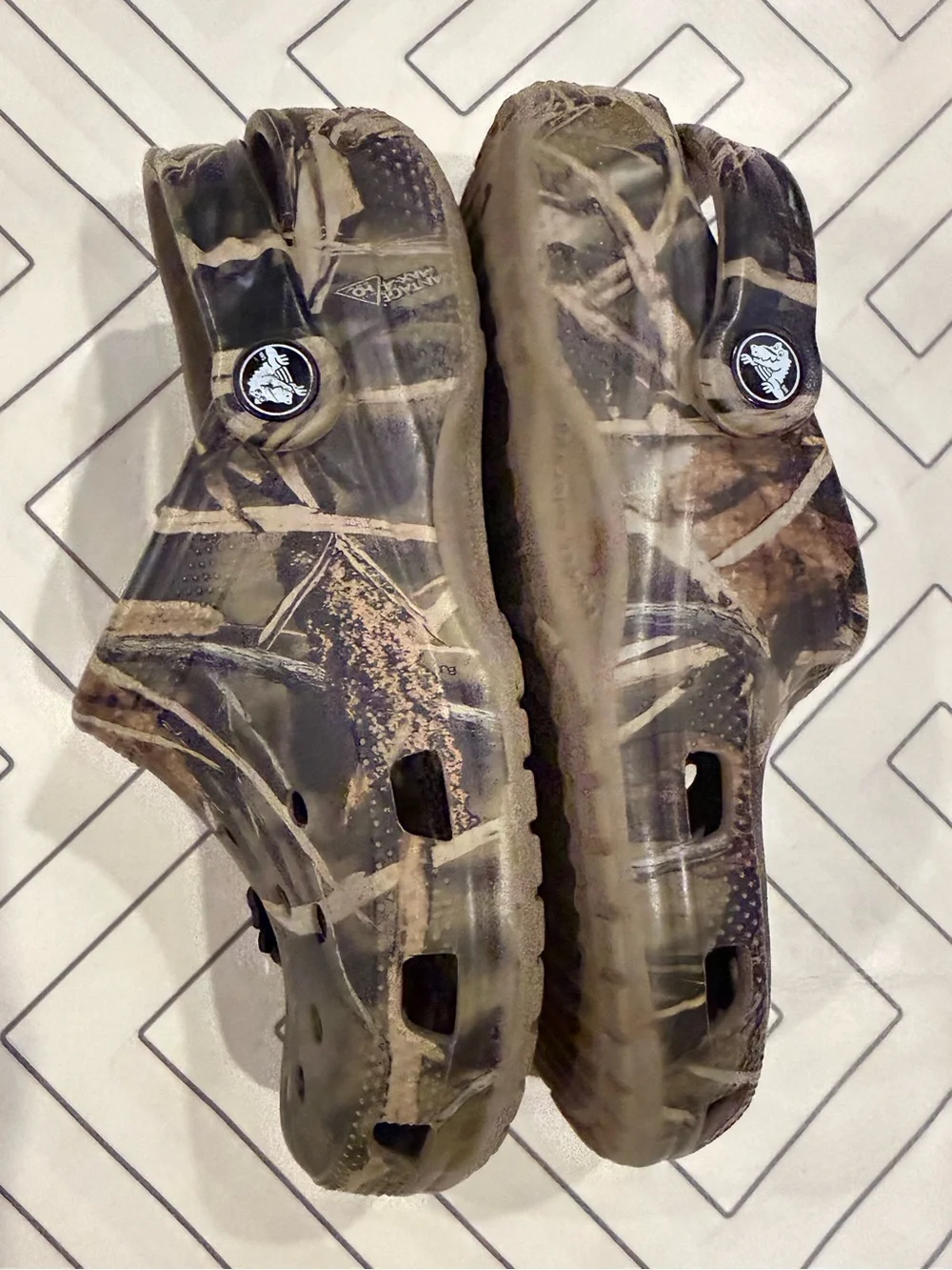 CROCS Kids Camo Slip-On Sandals